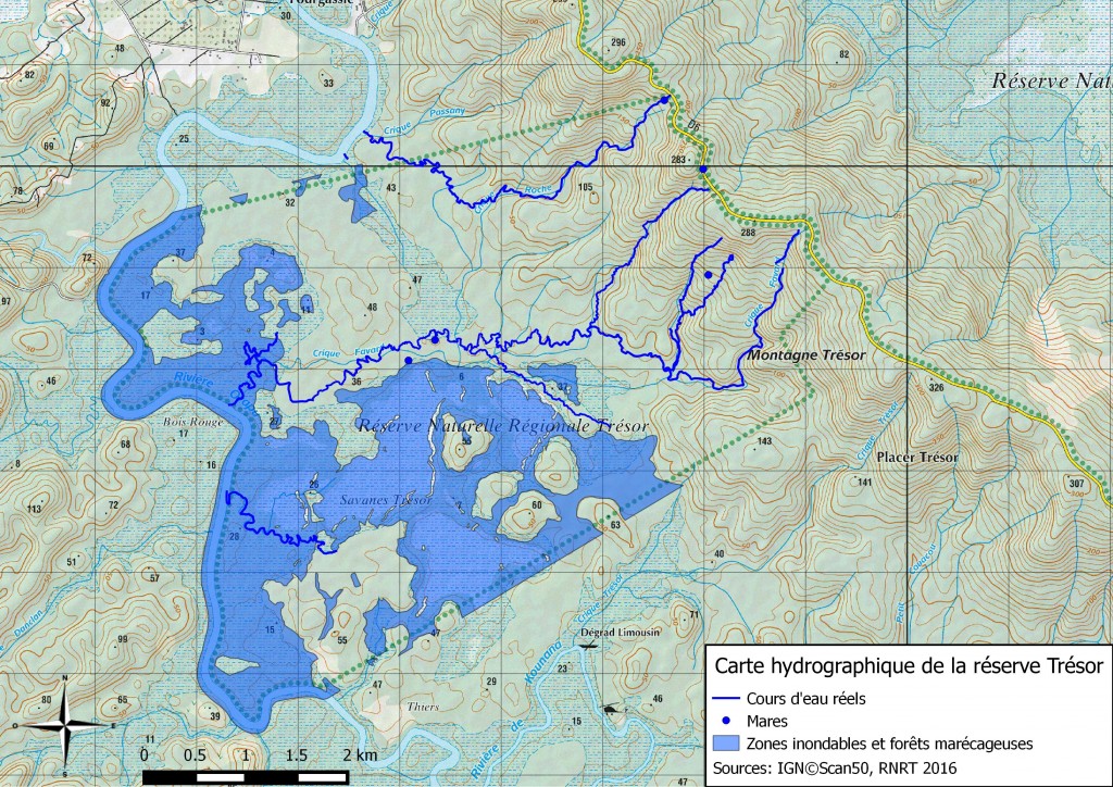 Cartographie Du Réseau Hydrique De La Réserve